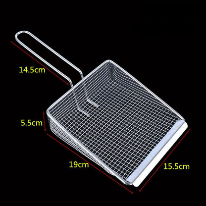 Premium Metal Frying Strainer Spoon