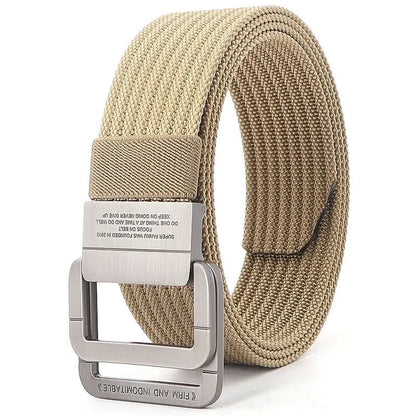 Casual Canvas Web Belt - Adjustable Metal Buckle