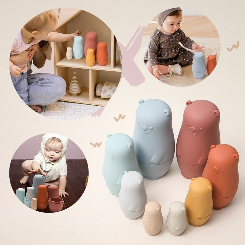 Fun Colorful Russian Dolls
