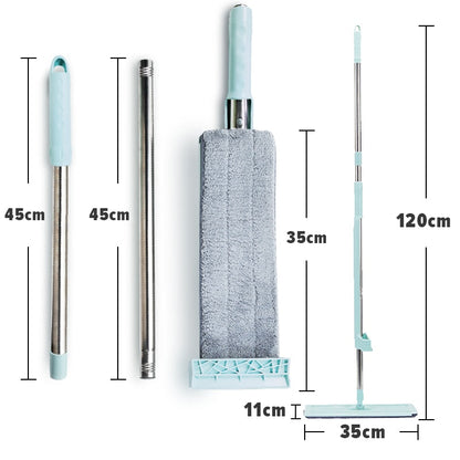 Easy Floor Mop with Wringing Function and Washable Heads
