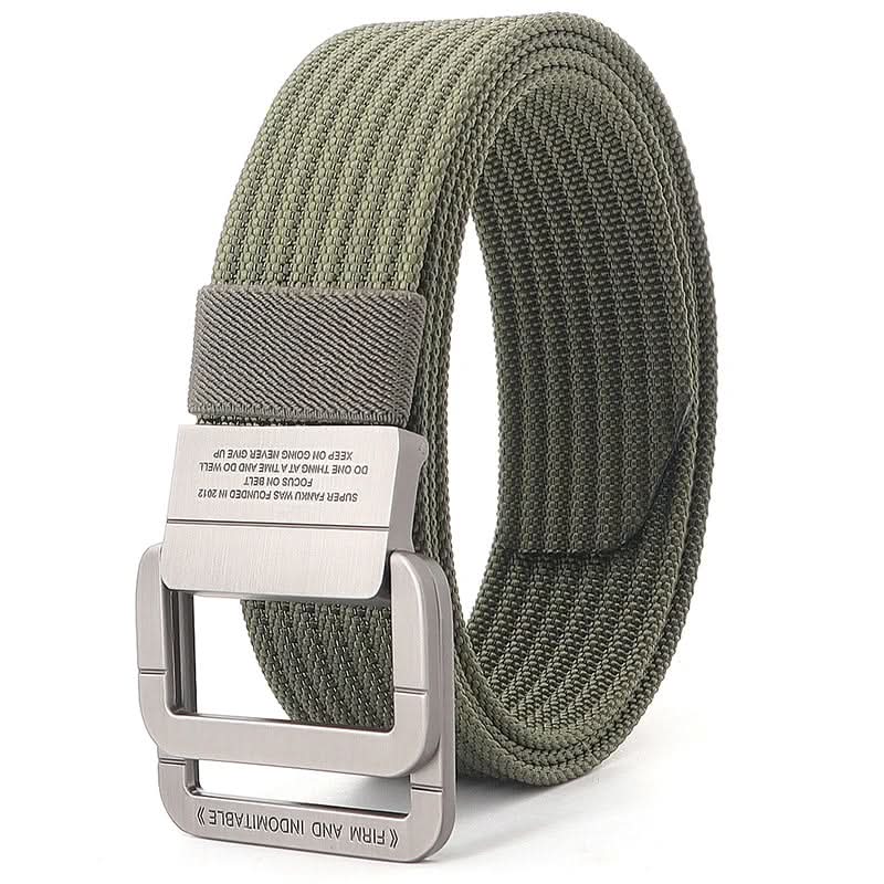 Casual Canvas Web Belt - Adjustable Metal Buckle