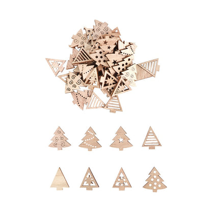 Handcrafted Wooden Festive Holiday Decorations