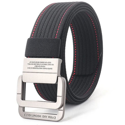 Casual Canvas Web Belt - Adjustable Metal Buckle