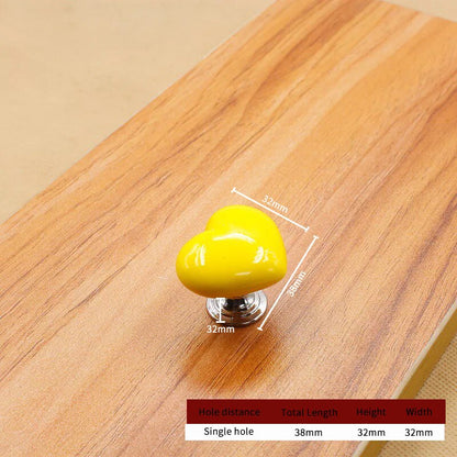 Stylish Ceramic Heart Door Knob