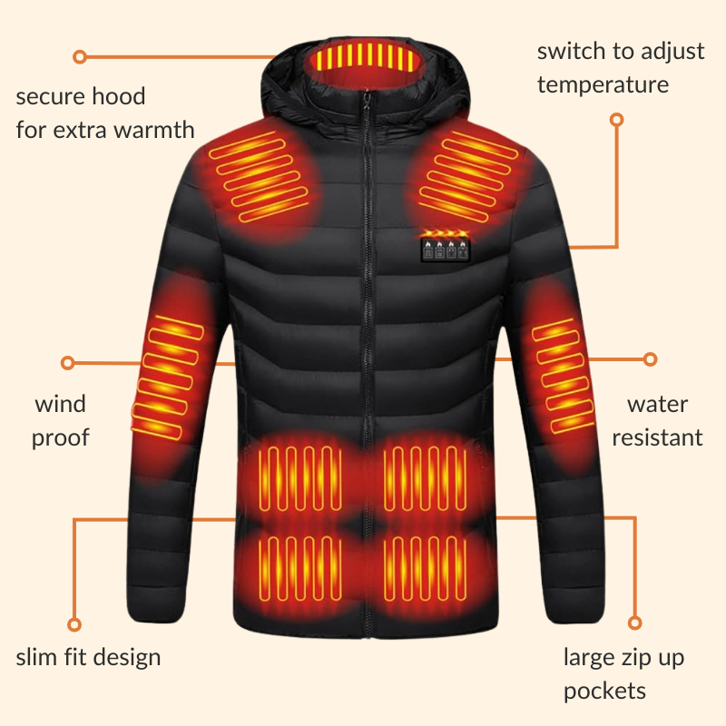Warm Rechargeable Puffer Jacket for Men and Women - Yeezlab