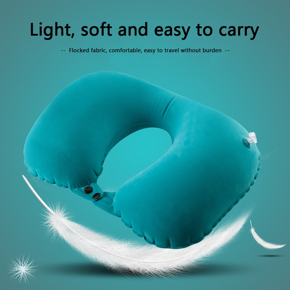 Comfortable Travel Inflatable Neck Support Pillow