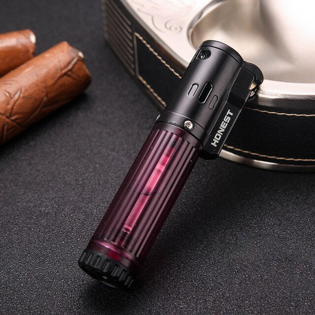 Portable Fast Flame Turbo Butane Lighter