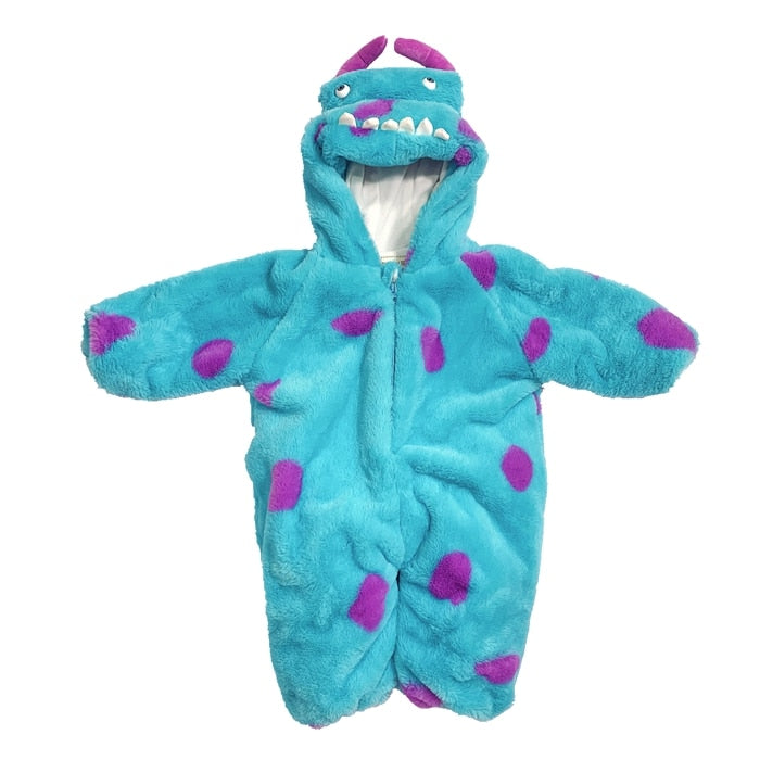 Adorable Plush Animal Onesie Costume for Baby