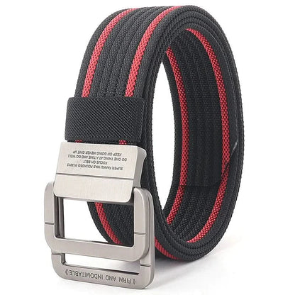 Casual Canvas Web Belt - Adjustable Metal Buckle