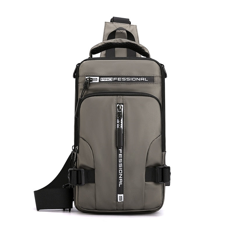 Waterproof Crossbody Purse with USB Charging & Multiple Pockets