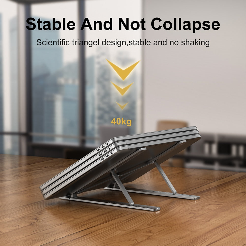 Compact Adjustable Laptop Desk Stand