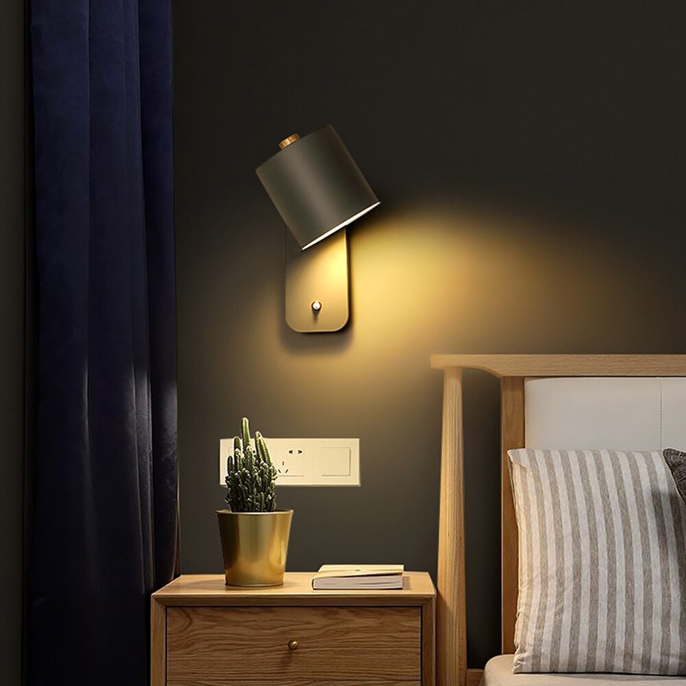 Contemporary LED Wall Light with On/Off Switch
