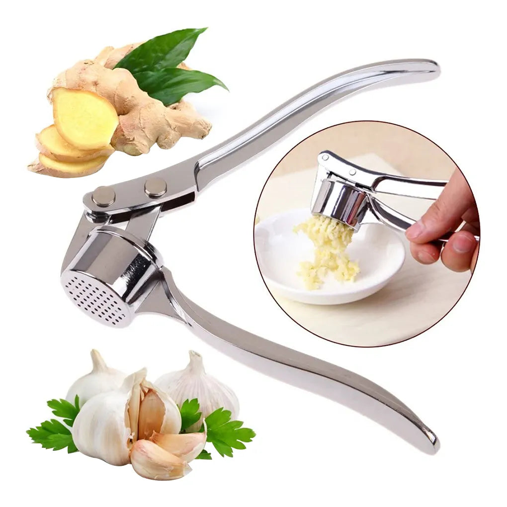 Premium Stainless Steel Garlic Crusher - Strong and Easy - Yeezlab