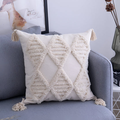 Vintage Cotton Throw Pillow Cover