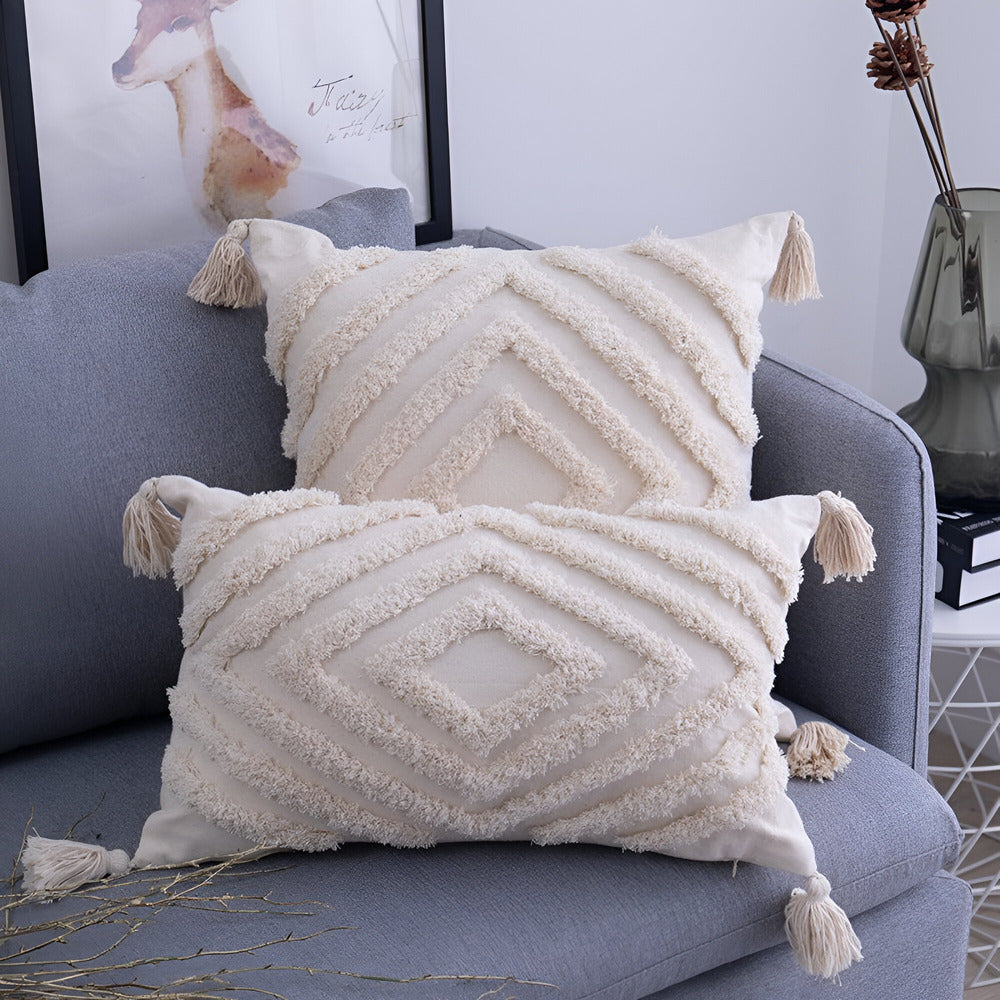 Vintage Cotton Throw Pillow Cover - Yeezlab