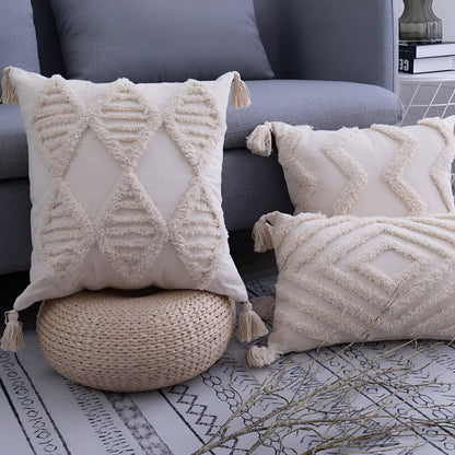 Vintage Cotton Throw Pillow Cover