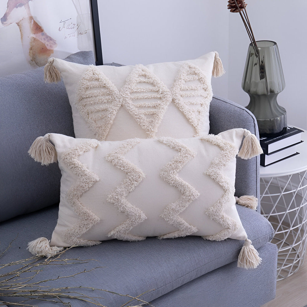 Vintage Cotton Throw Pillow Cover