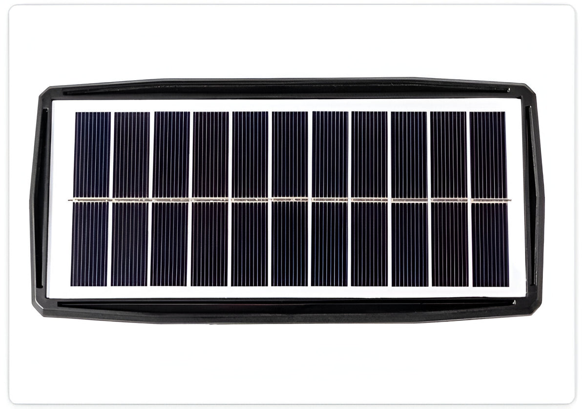 Outdoor Solar Powered Wall Lamp with Dual LED Lights