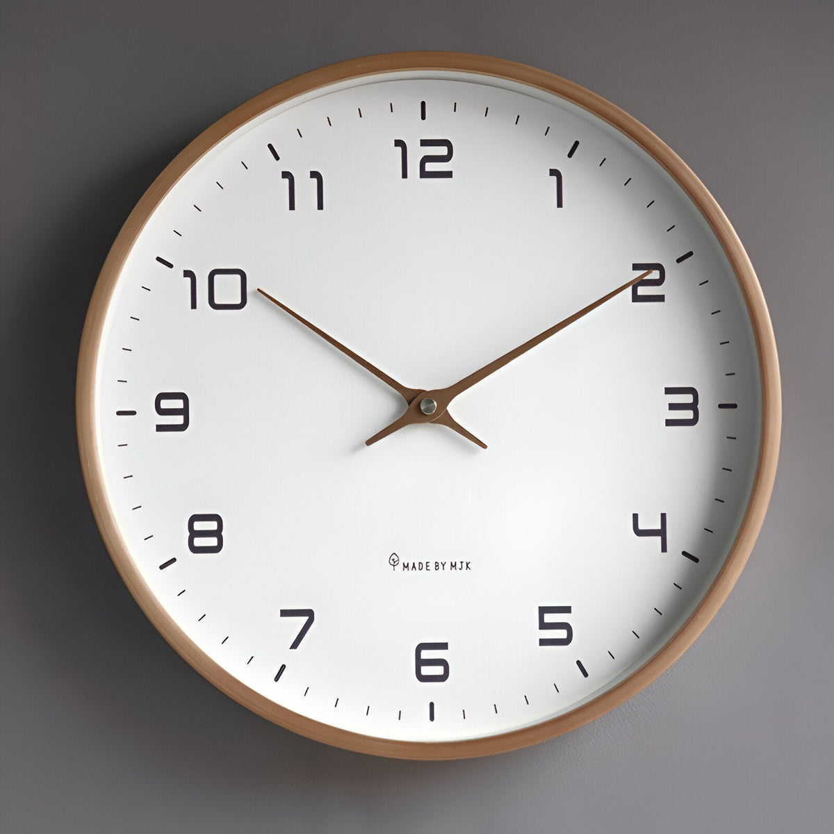 Simple Wooden Wall Clock for Home and Office Decor