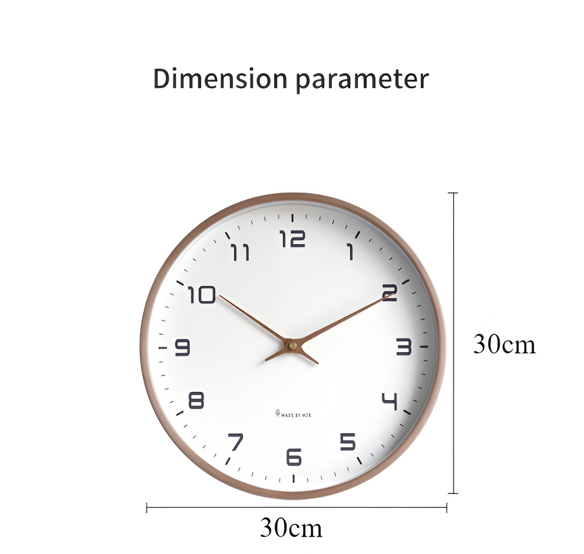 Simple Wooden Wall Clock for Home and Office Decor