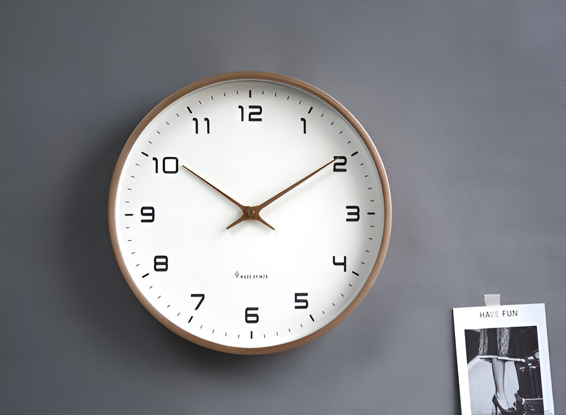 Simple Wooden Wall Clock for Home and Office Decor