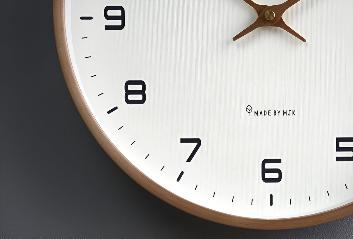 Simple Wooden Wall Clock for Home and Office Decor
