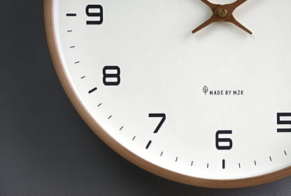 Simple Wooden Wall Clock for Home and Office Decor