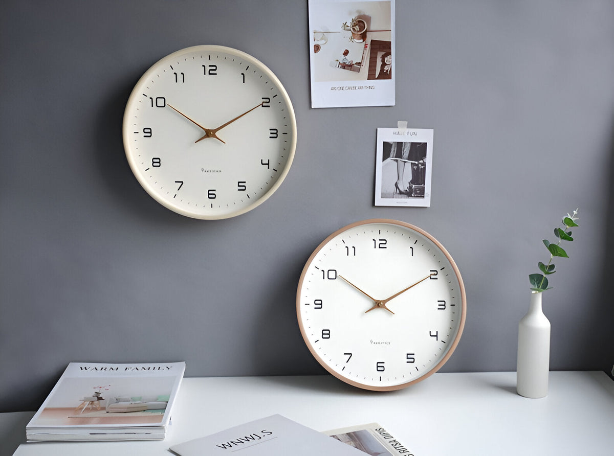 Simple Wooden Wall Clock for Home and Office Decor