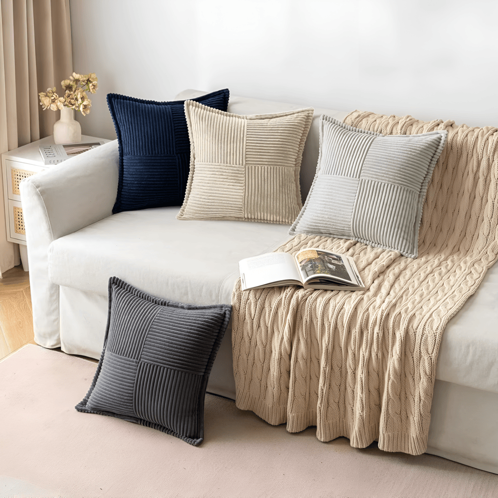 Waterproof Faux Leather Cushion Cover