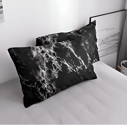 Elegant 3-Piece Bedding Set with Marble Design