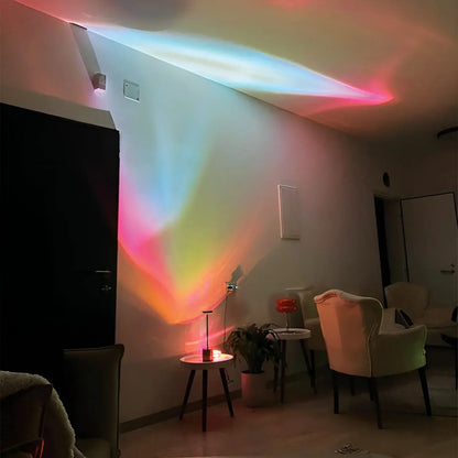 Colorful LED Projector Lamp with 360° Rotation