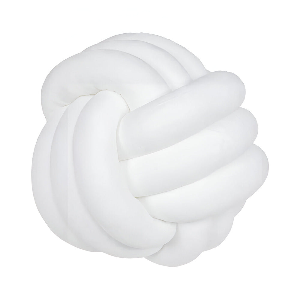 Unique Hand Knotted Round Throw Pillow