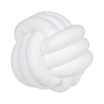 Unique Hand Knotted Round Throw Pillow
