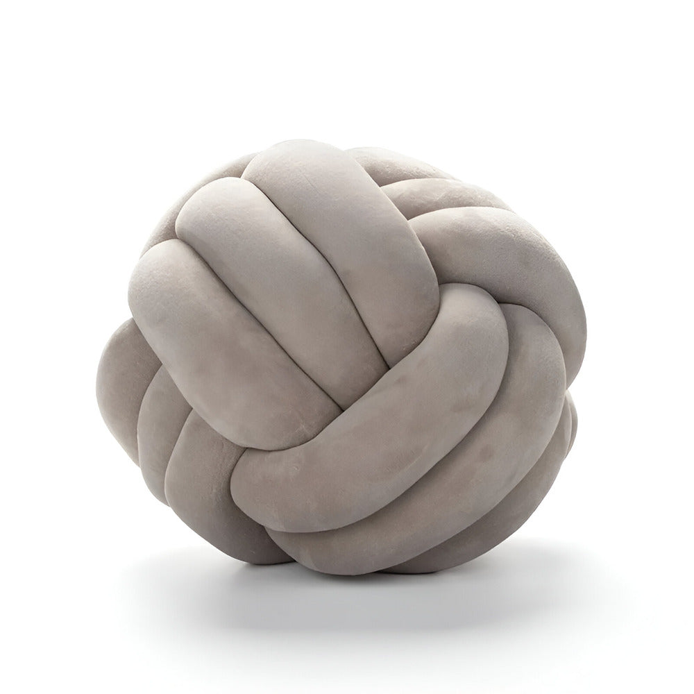Unique Hand Knotted Round Throw Pillow