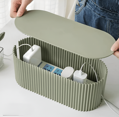 Slim Cable Organizer Box in Pastel Colors - Yeezlab