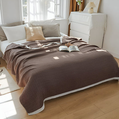 Lightweight Summer Throw Blanket Soft Cotton Blend