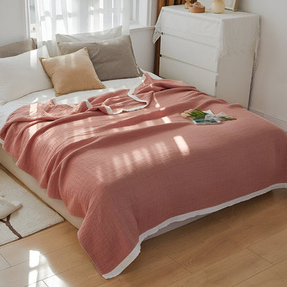 Lightweight Summer Throw Blanket Soft Cotton Blend