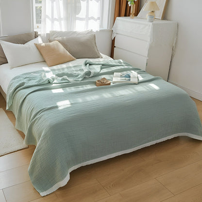Lightweight Summer Throw Blanket Soft Cotton Blend