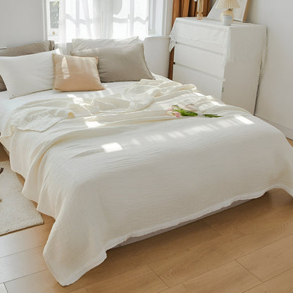 Lightweight Summer Throw Blanket Soft Cotton Blend