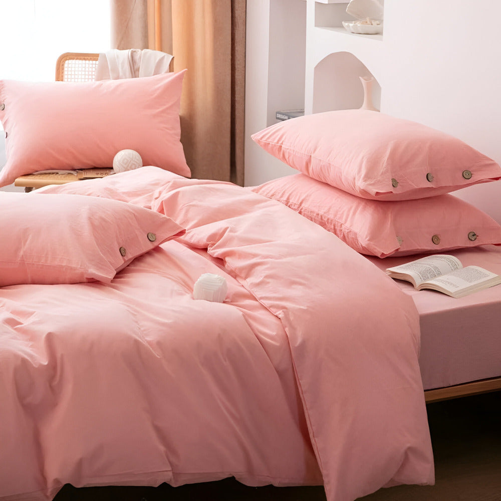 Soft Cotton Bed Sheet Set with 2 Pillow Covers - Yeezlab