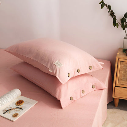 Soft Cotton Bed Sheet Set with 2 Pillow Covers