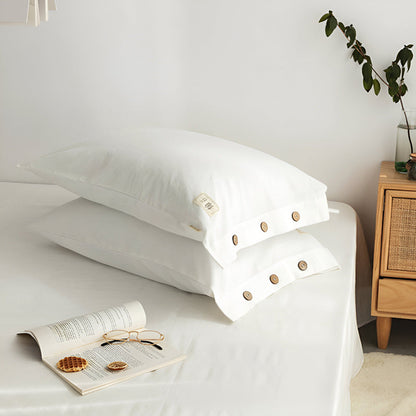 Soft Cotton Bed Sheet Set with 2 Pillow Covers