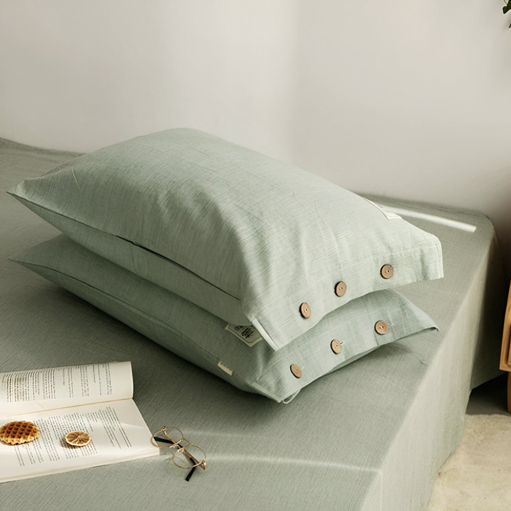Soft Cotton Bed Sheet Set with 2 Pillow Covers