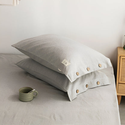 Soft Cotton Bed Sheet Set with 2 Pillow Covers