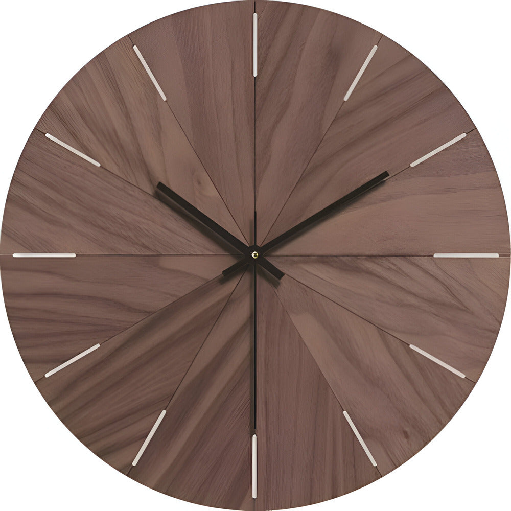 Natural Wood Contemporary Wall Clock - Yeezlab