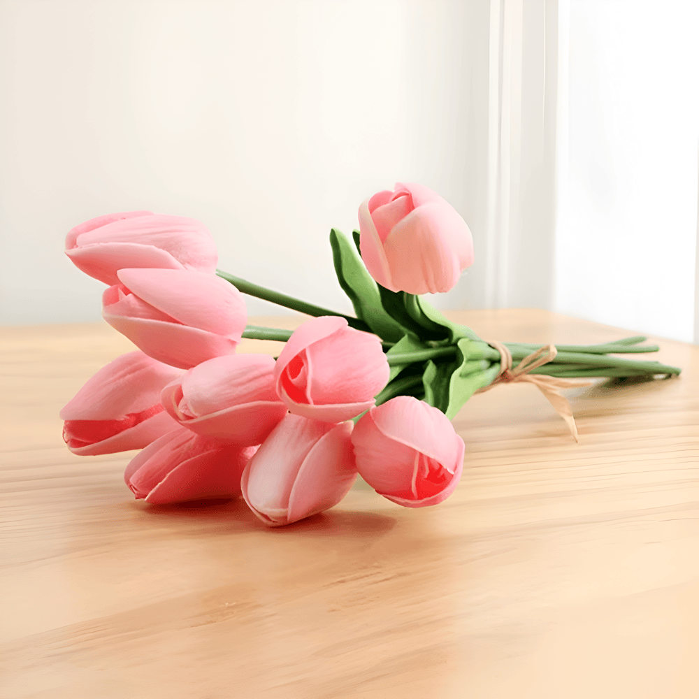 Beautiful Silk Tulip Flower Arrangements 6 Pack