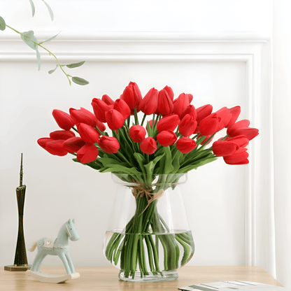 Beautiful Silk Tulip Flower Arrangements 6 Pack - Yeezlab