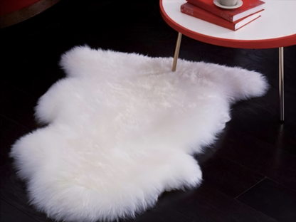Plush Faux Fur Area Rug – Soft Fake Sheepskin Mat