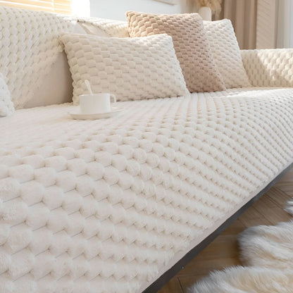 Fuzzy Sofa Slipcover – Waterproof Couch Furniture Protector