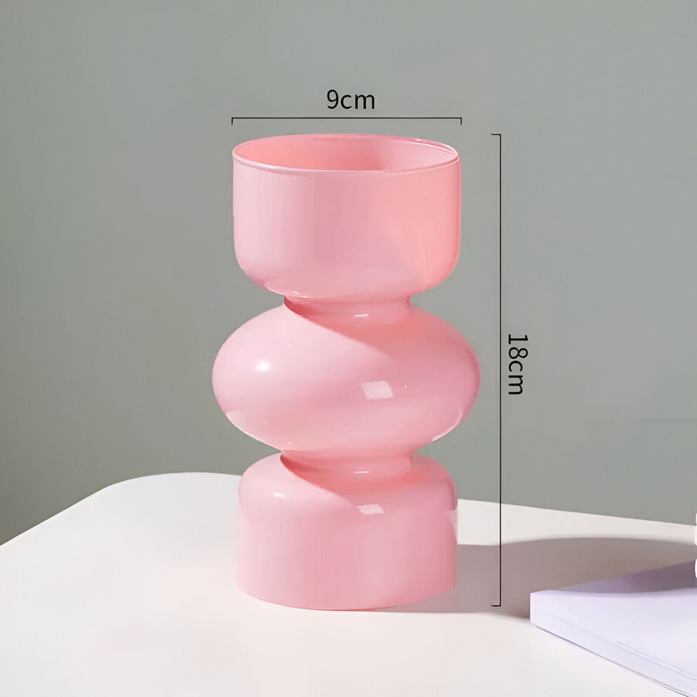 Colorful Modern Glass Vase Decor